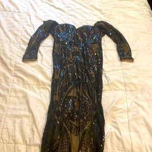 Sequin Black Dress